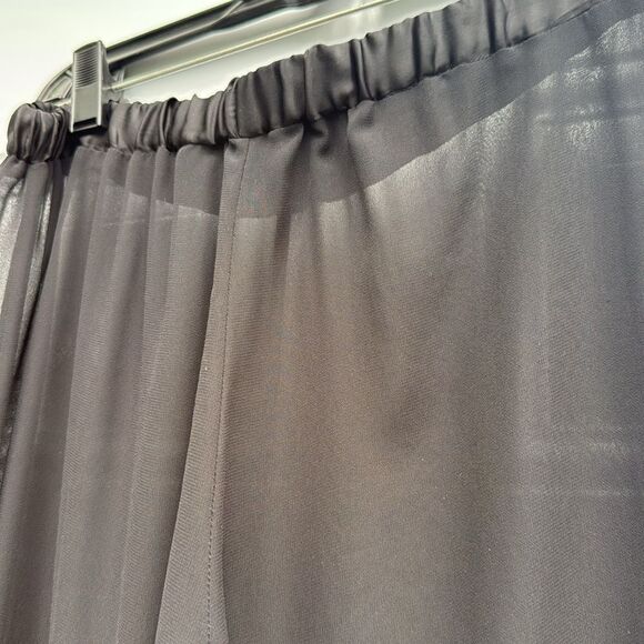 Karen Zambos - Sheer Cover Up Pants - Long Black Pants - Size Medium - Stretch - Picture 4 of 4